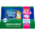 Fresh Step Odor Shield Febreze Scented Clumping Clay Cat Litter, 10.5-lb box, pack of 4