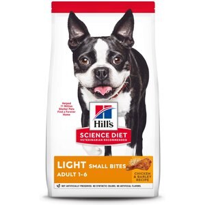 Hill's Science Diet Adult Light Small Bites With Chicken Meal & Barley Dry Dog Food, 15-lb bag