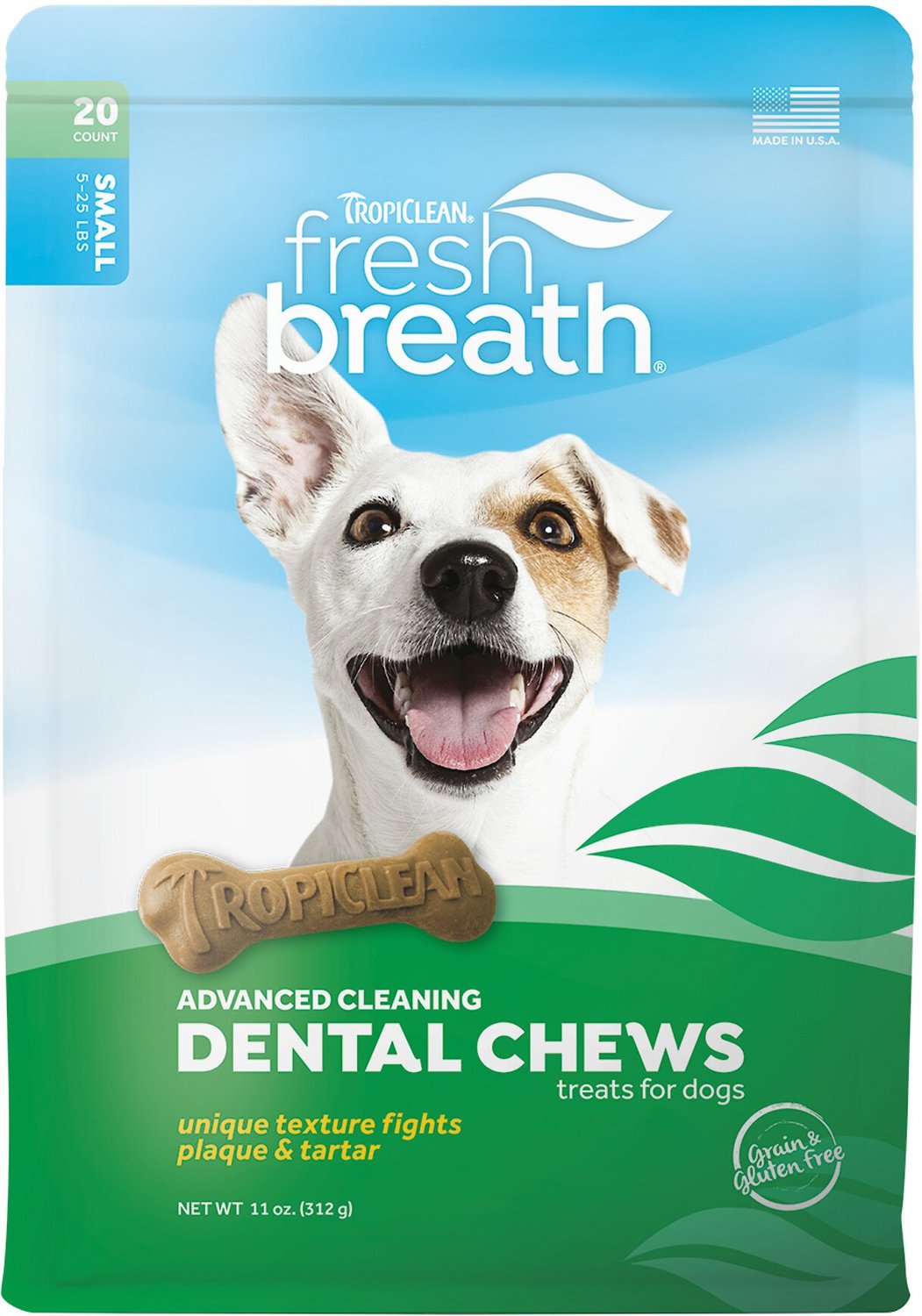 VetOne 30-Count Bag DuoClenz Rawhide Dental Hygenic Chews for Dogs 