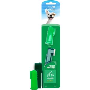 TropiClean Fresh Breath Finger Brushes Dog Toothbrush, 2 count