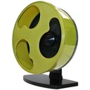 Exotic Nutrition Silent Runner Small Animal Exercise Wheel, Green, Wide
