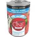 Purina ONE SmartBlend Classic Ground Healthy Puppy Lamb & Long Grain Rice Entree Canned Dog Food, 13-oz, case of 12