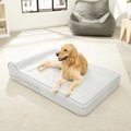 KOPEKS Orthopedic Pillow Dog Bed w/Removable Cover, Gray, X-Large