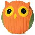 HuggleHounds Ruff-Tex Squeaky Dog Toy, Owl, Small