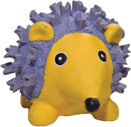 HuggleHounds Ruff-Tex Squeaky Dog Toy, Hedgehog, Small slide 1 of 5