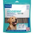 Virbac C.E.T. VeggieDent Fr3sh Tartar Control Dog Chews, Large, 30 count