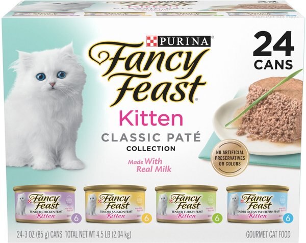 Fancy Feast Tender Feast Variety Pack Canned Kitten Food, 3-oz, case of 24 slide 1 of 10
