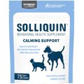 Nutramax Solliquin Soft Chews Calming Supplement for Cats & Dogs, 75 count