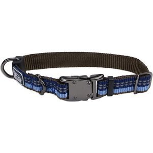 K9 Explorer Reflective Dog Collar, Sapphire, 10 to 14-in neck, 5/8-in wide