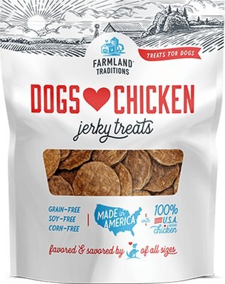 Farmland Traditions USA Dogs Love Chicken Grain-Free Jerky Patties Dog Treats, slide 1 of 1