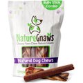 Nature Gnaws Large Bully Stick & Braided Bully Stick Combo Dog Treats, 6 count