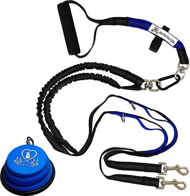 Pet Fit For Life Dual Dog Leash with Bowl, slide 1 of 1