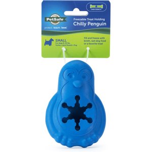 PetSafe Chilly Penguin Freezable Treat Holding Dog Toy, Small