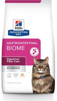 Hill's Prescription Diet Gastrointestinal Biome Digestive/Fiber Care with Chicken Dry Cat Food, slide 1 of 1