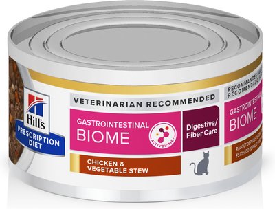 Hill's Prescription Diet Gastrointestinal Biome Digestive/Fiber Care Chicken & Vegetable Stew Canned Cat Food, slide 1 of 1