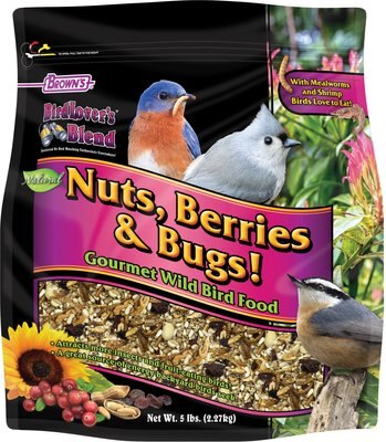 Brown's Bird Lover's Blend Nuts, Berries & Bugs! Gourmet Wild Bird Food, slide 1 of 1