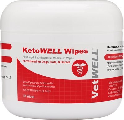 VetWELL KetoWell Antiseptic Dog, Cat & Horse Wipes, slide 1 of 1
