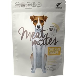 Meat Mates Chicken Dinner Grain-Free Freeze-Dried Dog Food, 4.5-oz bag