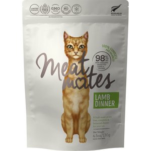Meat Mates Lamb Dinner Grain-Free Freeze-Dried Cat Food, 4.5-oz bag