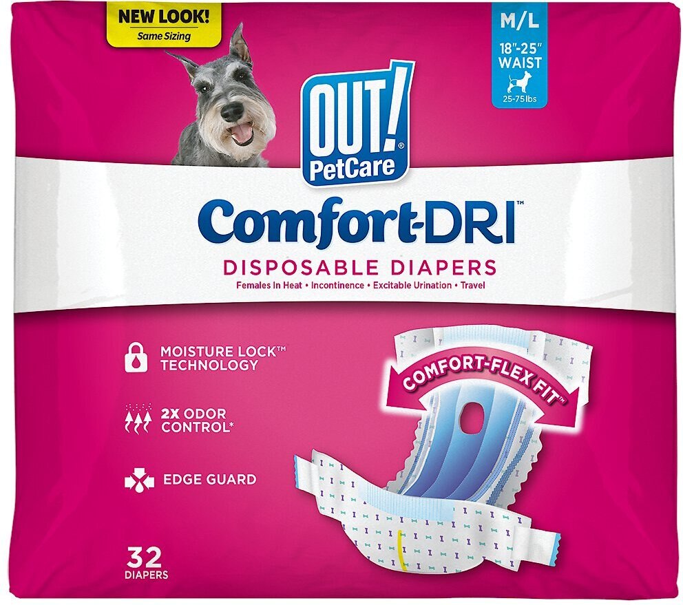 ALL SIZES 12 Pack Disposable Nappies Trixie Female Dog Diapers 
