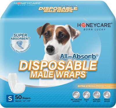 All-Absorb Disposable Male Dog Wraps, 50 count, slide 1 of 1