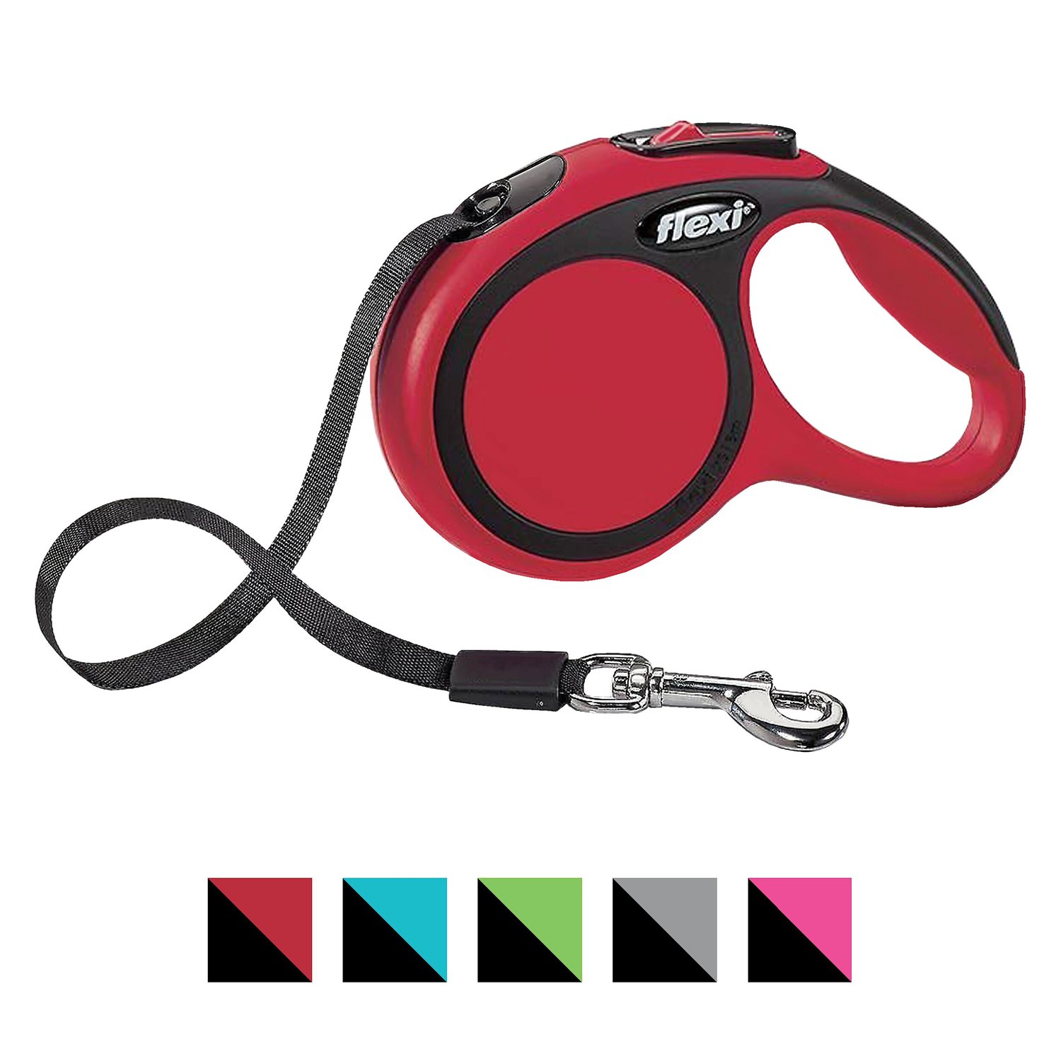 Flexi New Neon Retractable Tape Dog Leash MEDIUM 16 ft TAPE