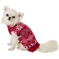 Frisco Reindeer Fair Isle Dog & Cat Christmas Sweater, Red