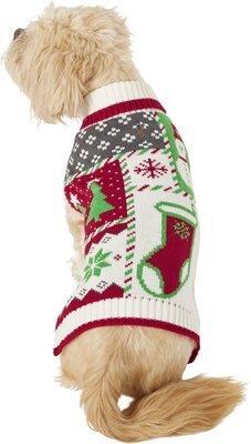 Frisco Grandma's Holiday Patchwork Dog & Cat Christmas Sweater, slide 1 of 1