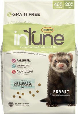 Higgins inTune Complete & Balanced Diet Grain-Free Ferret Food, slide 1 of 1