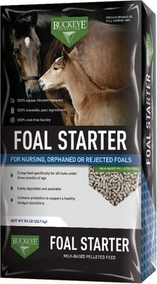 Buckeye Nutrition Foal Starter Milk-Based Pelleted Horse Feed, slide 1 of 1