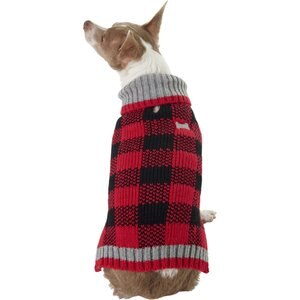 Frisco Buffalo Plaid Dog & Cat Sweater, Small