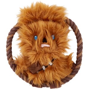 Fetch For Pets Star Wars Chewbacca Squeaky Plush Rope Dog Toy, 8-in