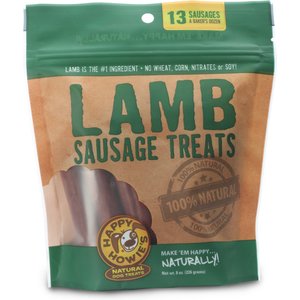 Happy Howie's Lamb Sausage Dog Treats, 13 count
