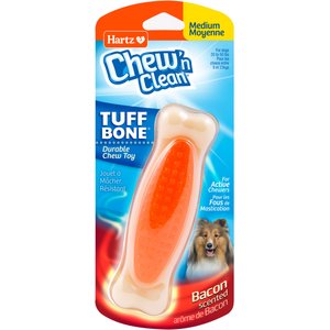 Hartz Chew 'n Clean Tuff Bone Tough Dog Chew Toy Toy, Color Varies, Medium