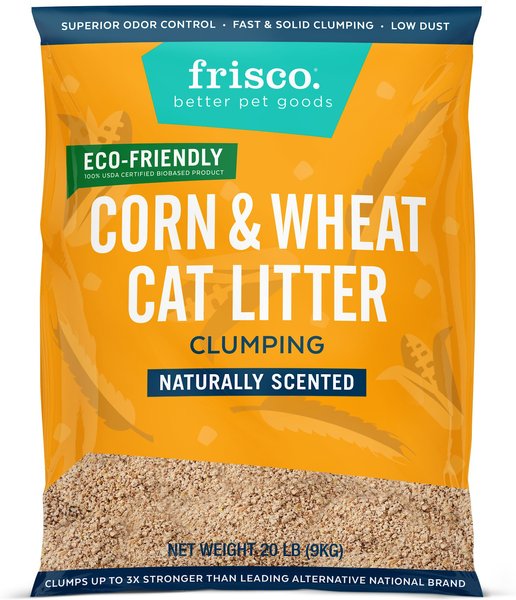 Frisco Unscented Clumping Corn & Wheat Cat Litter, 20-lb bag slide 1 of 4