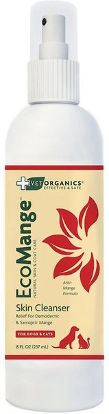 Vet Organics EcoMange Dog & Cat Mange Skin Treatment, Soother & Disinfectant, 8-oz bottle slide 1 of 3