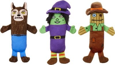 Frisco Haunted Wood Monsters Plush Squeaky Dog Toy, 3 count, slide 1 of 1