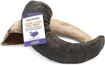 Icelandic+ Lamb Horn Dog Chew, slide 1 of 1
