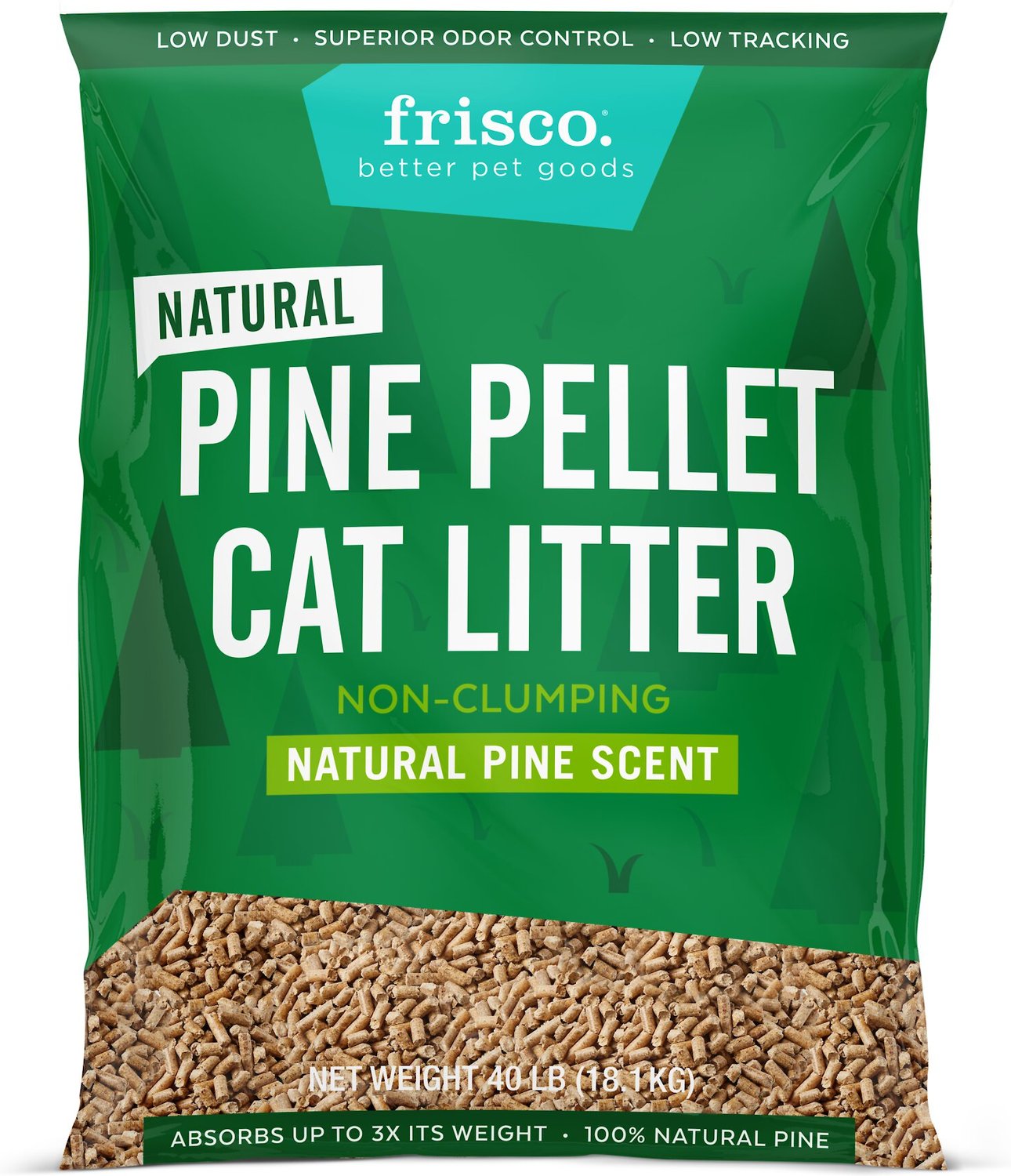 Frisco Pine Pellet Cat Litter, 40lb bag