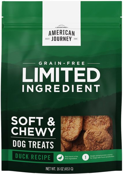 American Journey Limited Ingredient Grain-Free Duck Recipe Soft & Chewy Dog Treats, 16-oz bag slide 1 of 8
