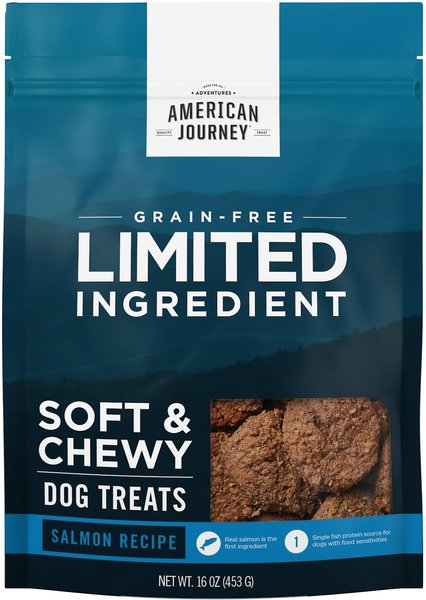 American Journey Limited Ingredient Grain-Free Salmon Recipe Soft & Chewy Dog Treats, 16-oz bag slide 1 of 8