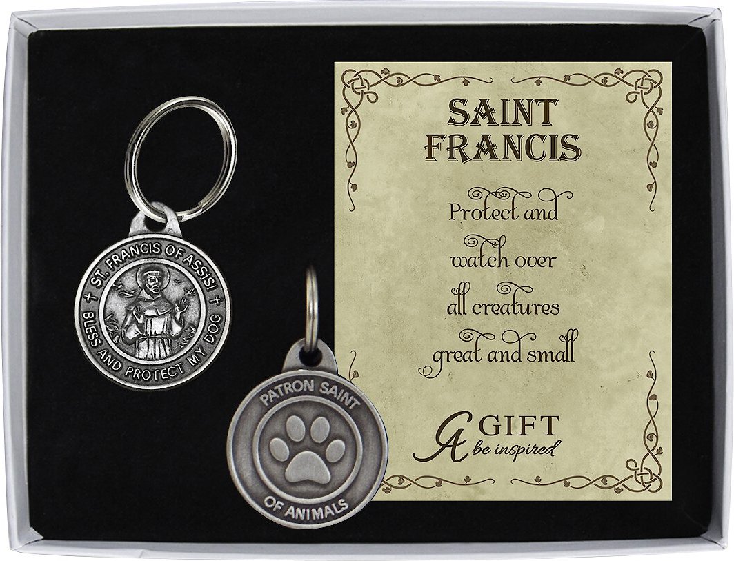saint francis dog tag