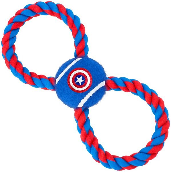 Buckle-Down Captain America Rope Dog Toy slide 1 of 3