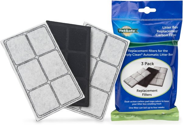 PetSafe Simply Clean Self-Cleaning Litter Box Replacement Carbon Filters, 3-pack slide 1 of 3