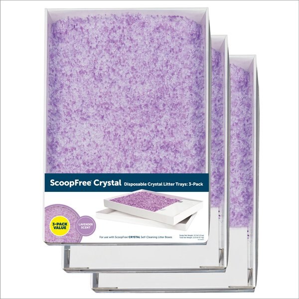 PetSafe ScoopFree Lavender Scented Non-Clumping Crystal Cat Litter, 3 Count slide 1 of 10