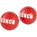 KONG Signature Balls Dog Toy, 2-pack, Red, Medium