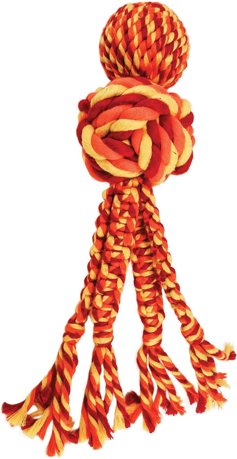 KONG Wubba Weaves with Rope Dog Toy 