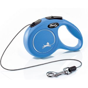 Flexi Classic Nylon Cord Retractable Dog Leash, Blue, X-Small: 10-ft long