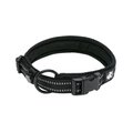 Chai's Choice Comfort Cushion 3M Polyester Reflective Dog Collar, Black, Large: 17.7 to 19.7-in neck, 4/5-in wide