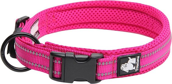 Chai's Choice Comfort Cushion 3M Polyester Reflective Dog Collar, Fuchsia, X-Small: 11.8 to 13.8-in neck, 3/5-in wide slide 1 of 4